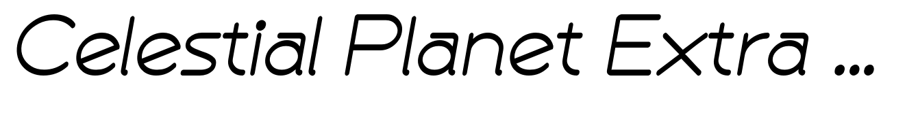 Celestial Planet Extra Bold Italic